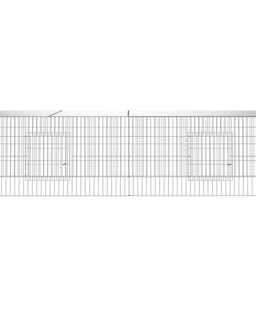 Загрузите изображение в средство просмотра галереи, Cușcă pentru iepuri, 2 panouri, 220x110x55 cm, fier galvanizat - Lando
