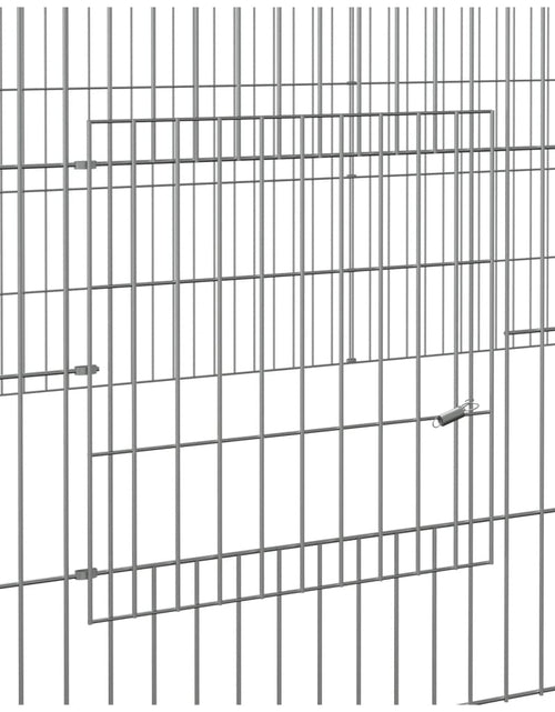 Încărcați imaginea în vizualizatorul Galerie, Cușcă pentru iepuri, 2 panouri, 220x110x55 cm, fier galvanizat - Lando
