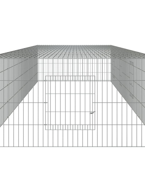 Încărcați imaginea în vizualizatorul Galerie, Cușcă pentru iepuri, 4 panouri, 325x109x54 cm, fier galvanizat - Lando
