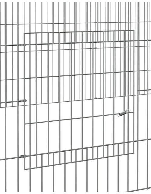 Încărcați imaginea în vizualizatorul Galerie, Cușcă pentru iepuri, 4 panouri, 325x109x54 cm, fier galvanizat - Lando
