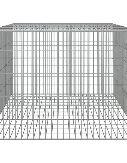 Încărcați imaginea în vizualizatorul Galerie, Cușcă pentru iepuri, 3 panouri, 163x79x54 cm, fier galvanizat - Lando
