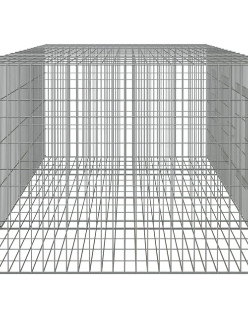 Încărcați imaginea în vizualizatorul Galerie, Cușcă pentru iepuri, 4 panouri, 217x79x54 cm, fier galvanizat - Lando
