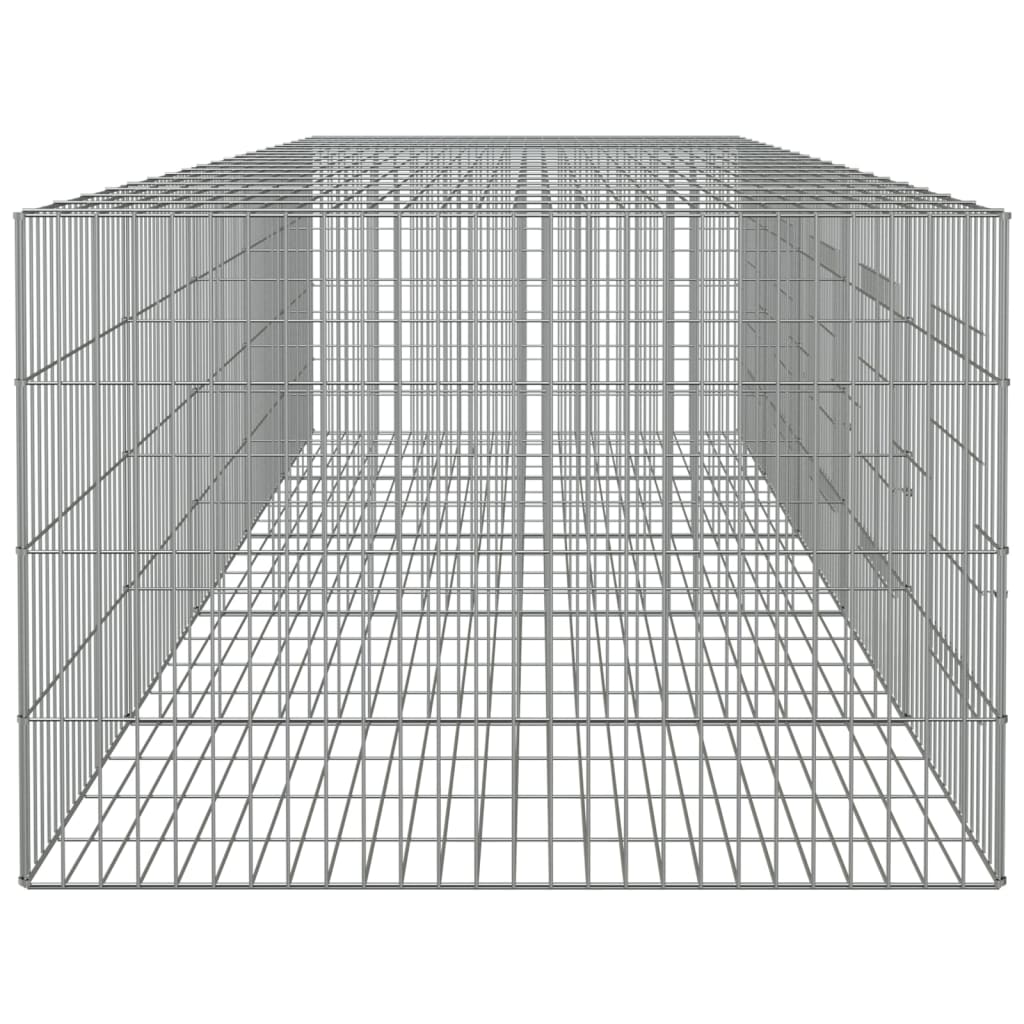 Cușcă pentru iepuri, 5 panouri, 217x79x54 cm, fier galvanizat - Lando