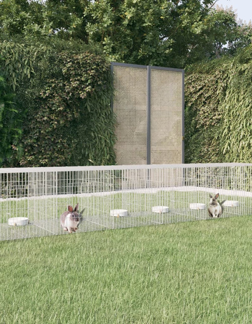 Загрузите изображение в средство просмотра галереи, Cușcă pentru iepuri, 6 panouri, 327x79x54 cm, fier galvanizat - Lando
