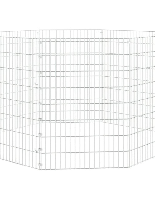 Загрузите изображение в средство просмотра галереи, Cușcă pentru iepuri, 8 panouri, 54x80 cm, fier galvanizat - Lando
