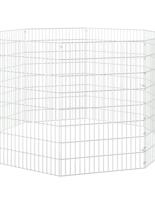 Загрузите изображение в средство просмотра галереи, Cușcă pentru iepuri, 8 panouri, 54x80 cm, fier galvanizat - Lando
