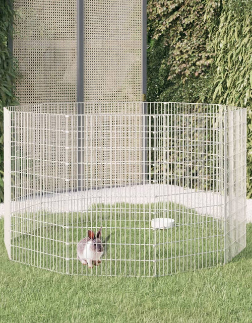 Încărcați imaginea în vizualizatorul Galerie, Cușcă pentru iepuri, 10 panouri, 54x100 cm, fier galvanizat - Lando
