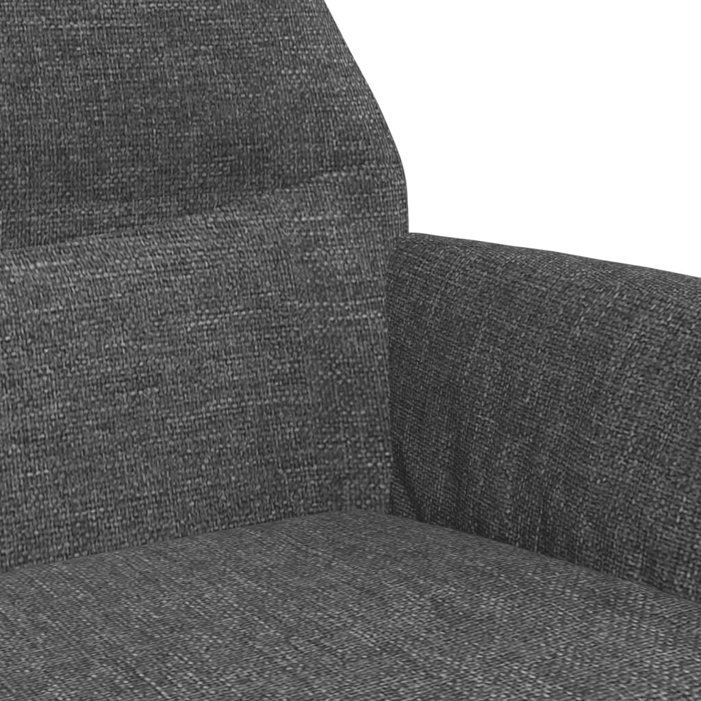 Scaun de relaxare cu taburet, gri deschis, material textil