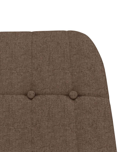 Загрузите изображение в средство просмотра галереи, Scaun balansoar cu taburet, gri taupe, material textil
