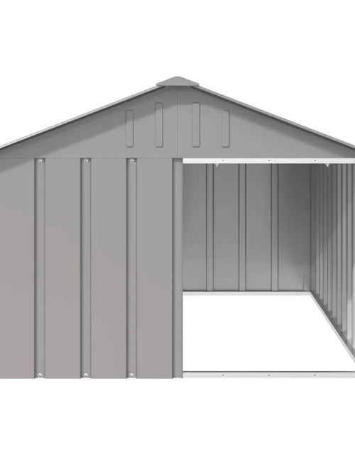 Загрузите изображение в средство просмотра галереи, Casă pentru câini, gri, 116,5x153x81,5 cm, oțel galvanizat - Lando
