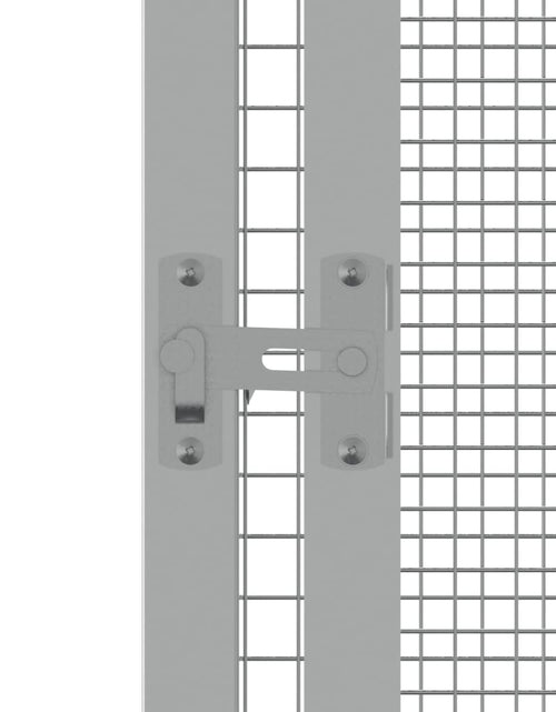 Загрузите изображение в средство просмотра галереи, Colivie pentru păsări antracit 111x107x211,5 cm oțel galvanizat
