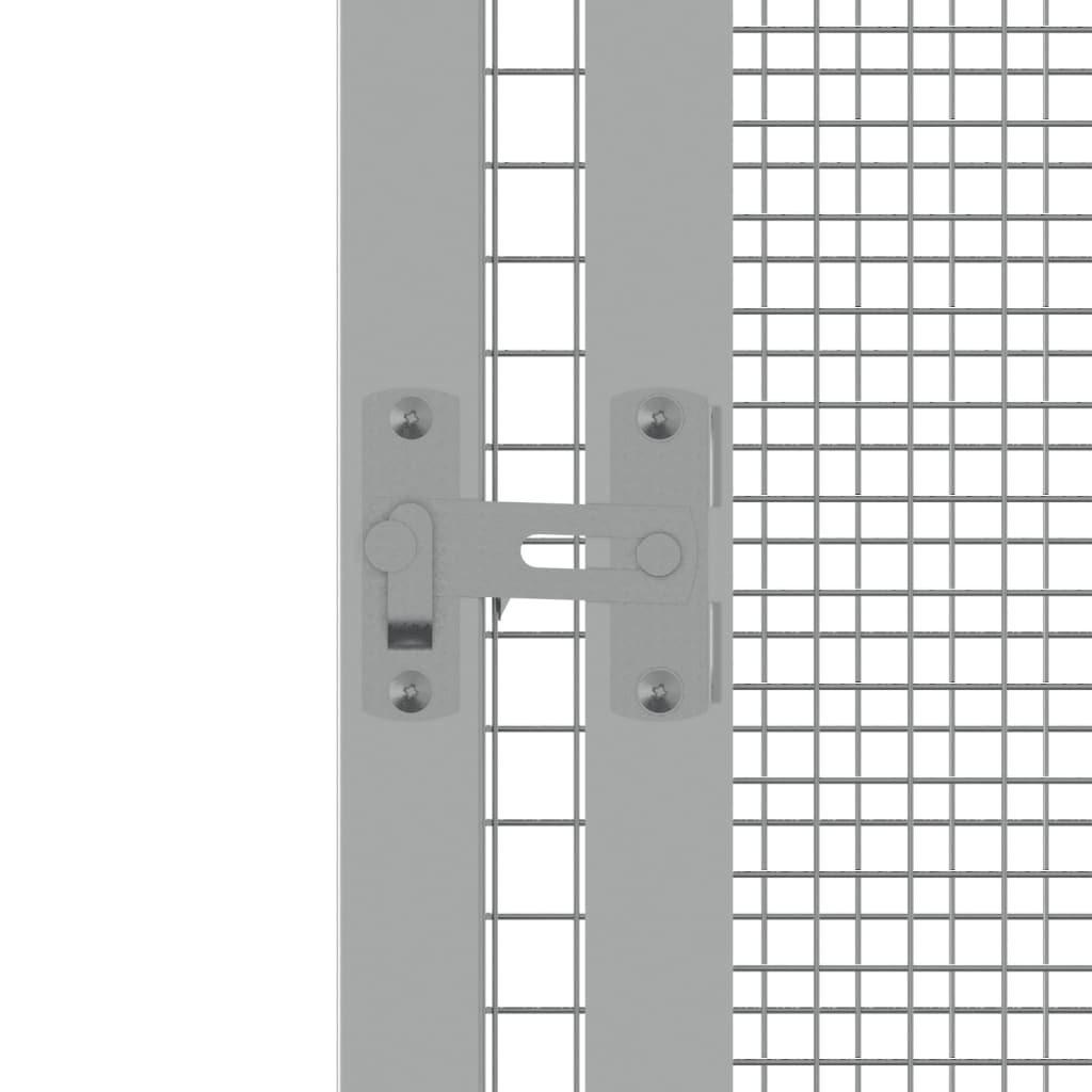 Colivie pentru păsări antracit 111x107x211,5 cm oțel galvanizat