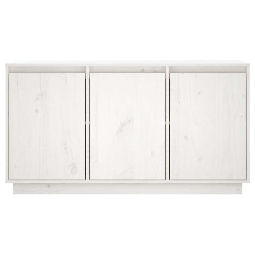 Servantă, alb, 111x34x60 cm, lemn masiv de pin