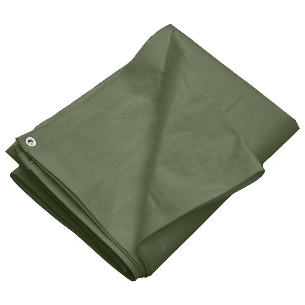 Prelată 260 g/m², verde, 6x8 m, HDPE