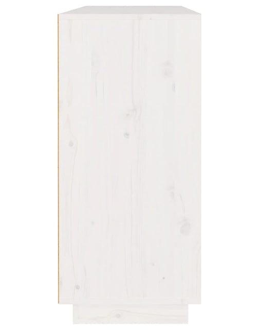Загрузите изображение в средство просмотра галереи, Servantă, alb, 110x34x75 cm, lemn masiv de pin
