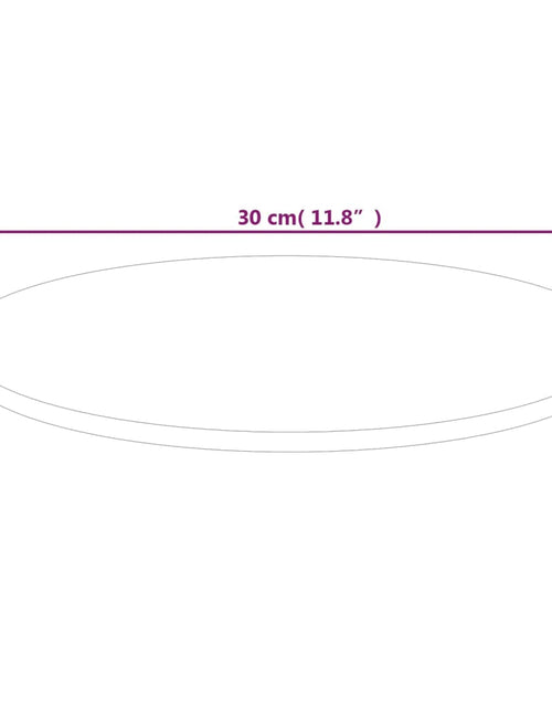 Încărcați imaginea în vizualizatorul Galerie, Blat de masă rotund, Ø30x1,5 cm, lemn masiv stejar netratat
