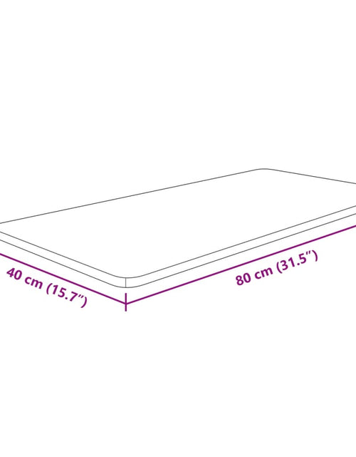 Загрузите изображение в средство просмотра галереи, Blat de baie, 80x40x1,5 cm, lemn masiv netratat
