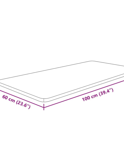 Загрузите изображение в средство просмотра галереи, Blat de baie, 100x60x1,5 cm, lemn masiv netratat
