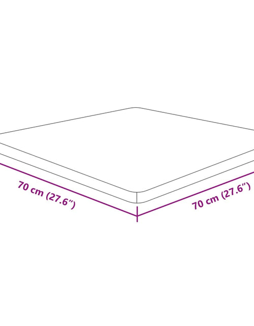 Încărcați imaginea în vizualizatorul Galerie, Blat de masă pătrat, 70x70x4 cm, lemn masiv stejar netratat
