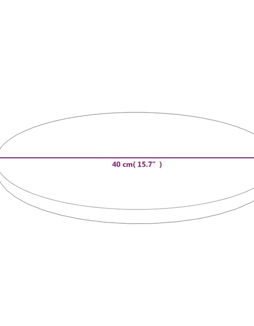 Încărcați imaginea în vizualizatorul Galerie, Blat de masă rotund maro deschis Ø40x1,5 cm lemn stejar tratat
