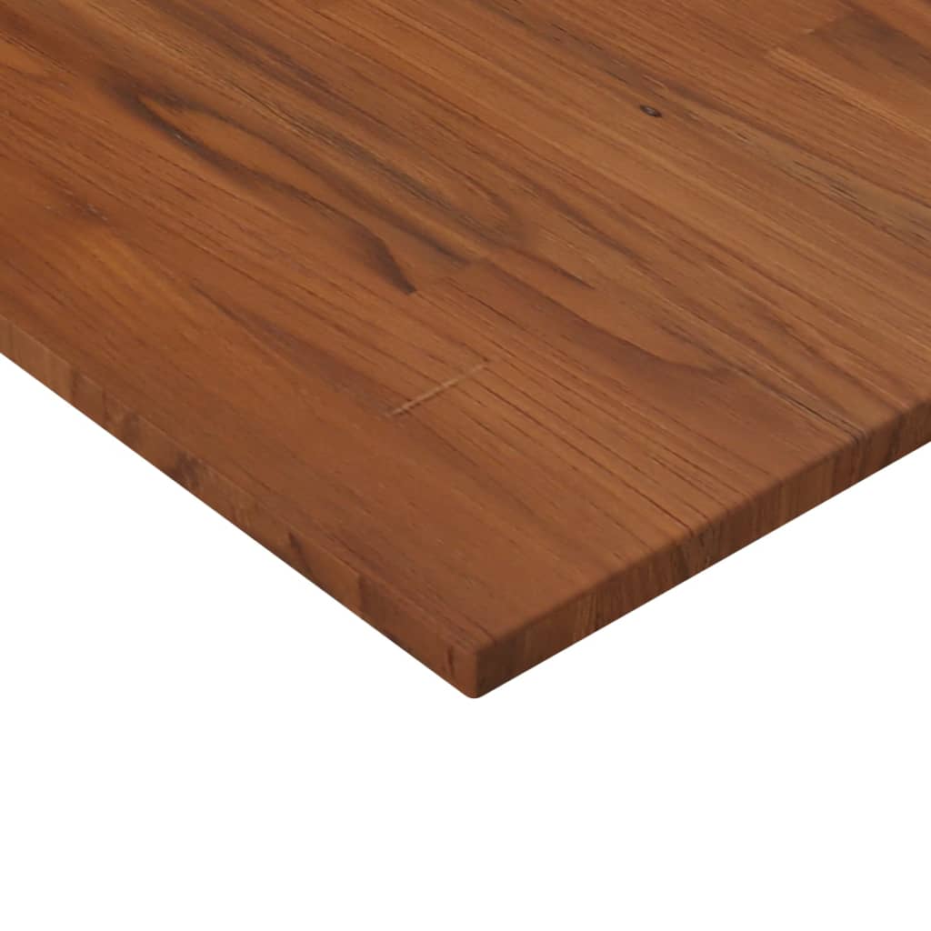 Blat de masă pătrat maro închis 80x80x1,5 cm lemn stejar tratat