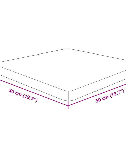 Загрузите изображение в средство просмотра галереи, Blat de masă pătrat maro închis 50x50x4 cm lemn stejar tratat
