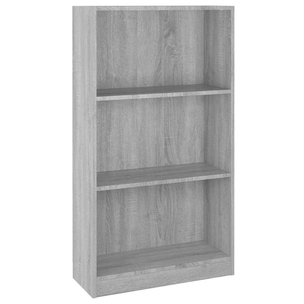 Bibliotecă, gri sonoma, 60x24x109 cm, lemn prelucrat