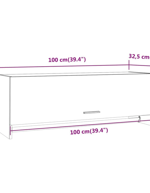 Încărcați imaginea în vizualizatorul Galerie, Șifonier, stejar maro, 100x32,5x35 cm, lemn prelucrat
