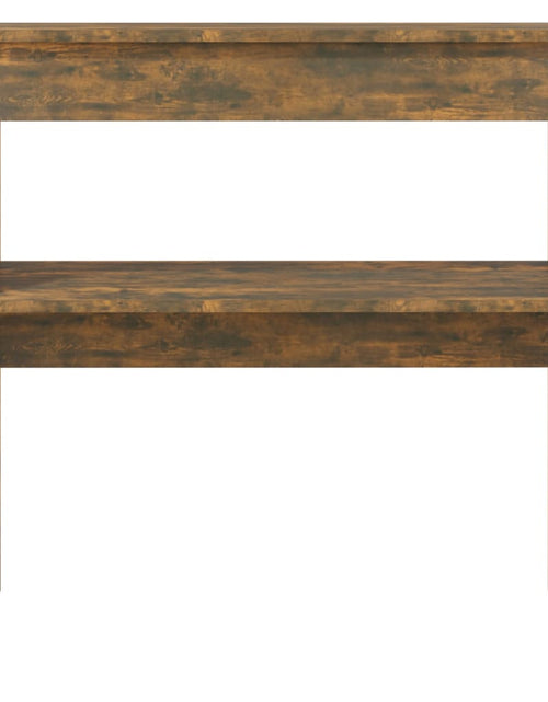 Загрузите изображение в средство просмотра галереи, Măsuță consolă, stejar fumuriu, 80x30x80 cm, lemn prelucrat
