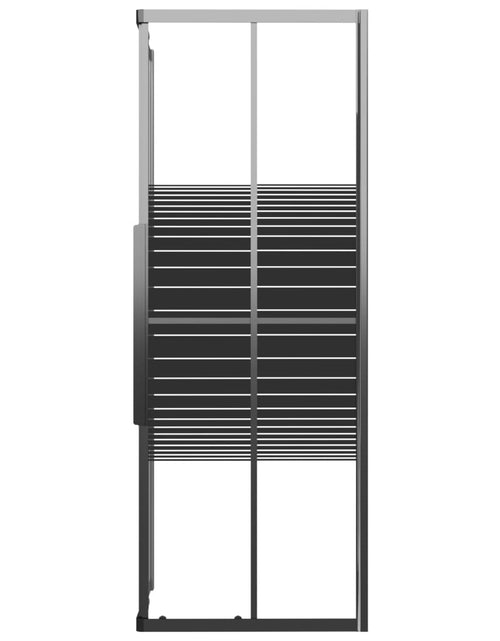 Загрузите изображение в средство просмотра галереи, Cabină de duș cu dungi, negru, 70x70x180 cm, ESG
