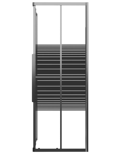 Загрузите изображение в средство просмотра галереи, Cabină de duș cu dungi, negru, 80x70x180 cm, ESG
