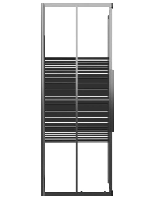 Încărcați imaginea în vizualizatorul Galerie, Cabină de duș cu dungi, negru, 80x80x180 cm, ESG
