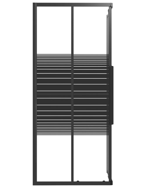 Încărcați imaginea în vizualizatorul Galerie, Cabină de duș cu dungi, negru, 90x70x180 cm, ESG
