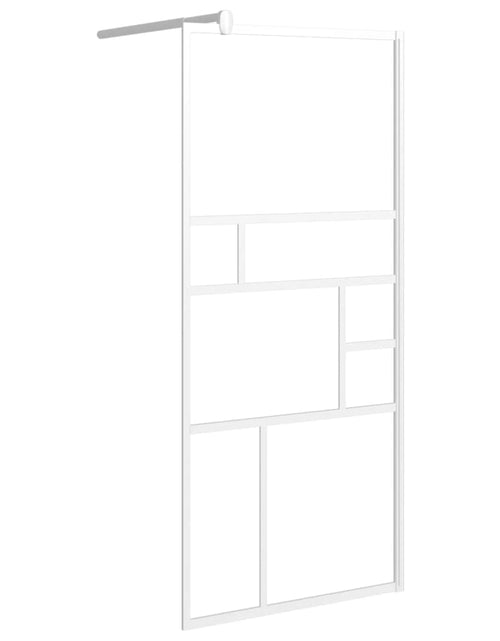 Загрузите изображение в средство просмотра галереи, Perete cabină duș walk-in alb 90x195 cm sticlă ESG
