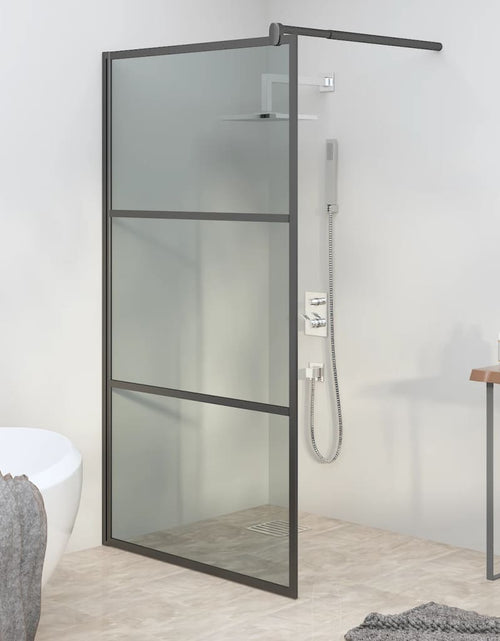 Încărcați imaginea în vizualizatorul Galerie, Paravan duș walk-in negru 115x195 cm sticlă ESG culoare închisă
