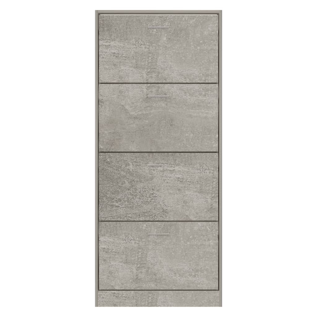 Pantofar, gri beton, 63x24x147 cm, lemn compozit