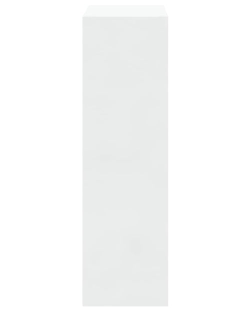 Încărcați imaginea în vizualizatorul Galerie, Pantofar, alb extralucios, 63x24x81 cm, lemn compozit - Lando
