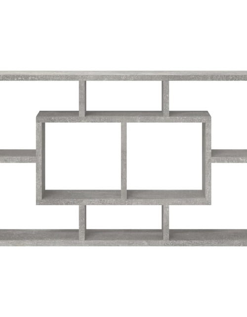 Încărcați imaginea în vizualizatorul Galerie, Raft prezentare suspendat pe perete 8 compartimente, gri beton
