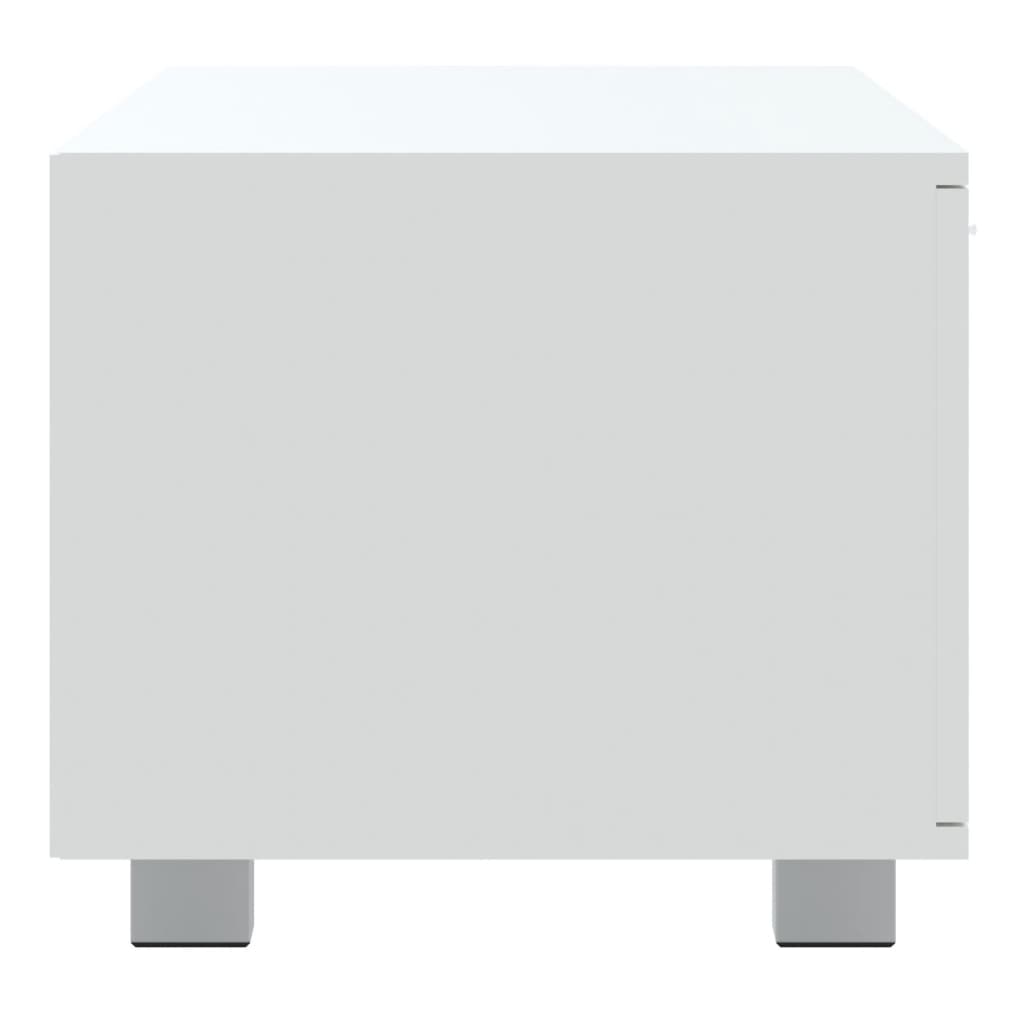 Comodă TV, alb, 140x40,5x35 cm, lemn prelucrat