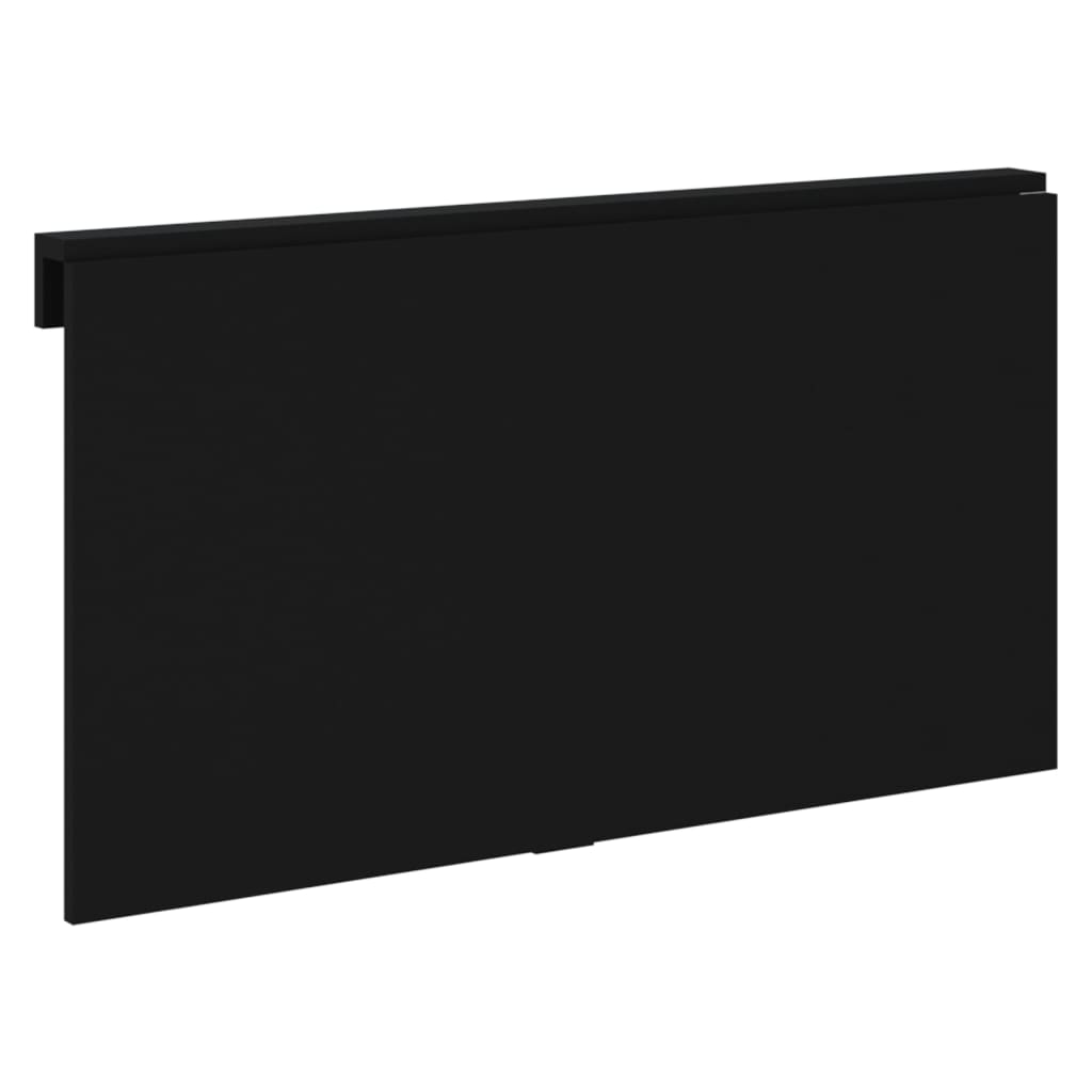 Masă de perete pliantă, negru, 100x60x56 cm, lemn compozit