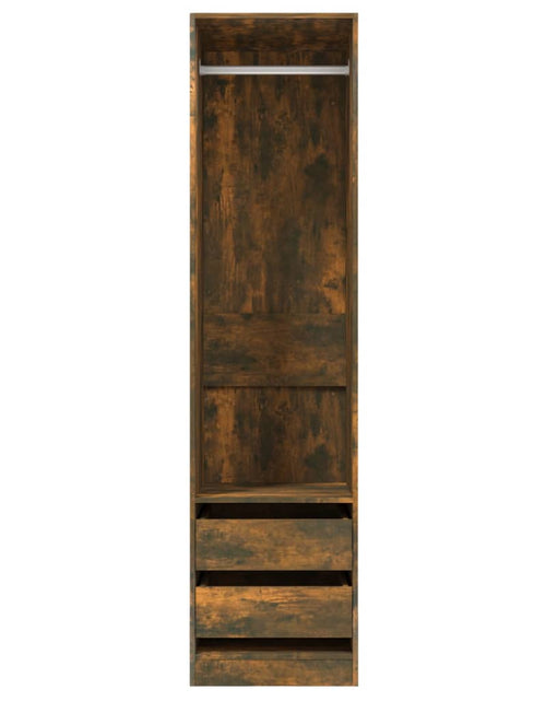 Încărcați imaginea în vizualizatorul Galerie, Șifonier cu sertare stejar fumuriu 50x50x200 cm lemn prelucrat
