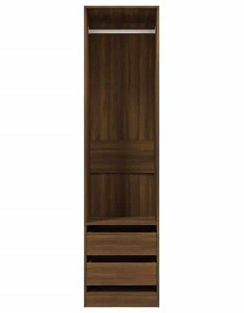 Încărcați imaginea în vizualizatorul Galerie, Șifonier cu sertare, stejar maro, 50x50x200 cm, lemn prelucrat

