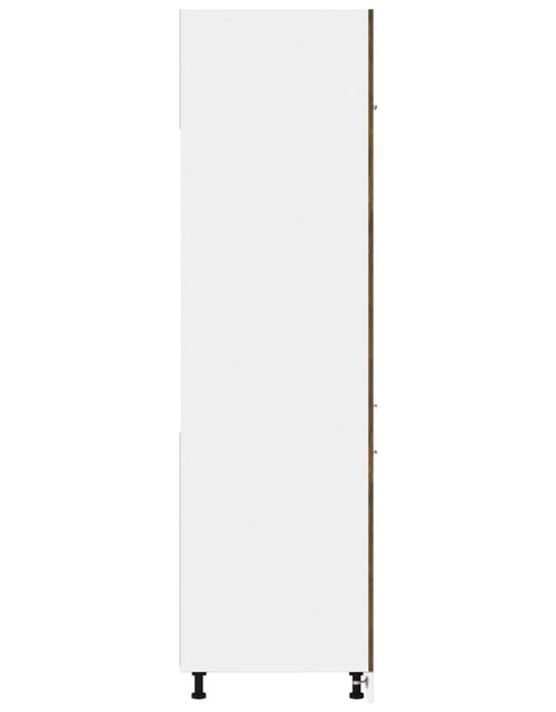 Загрузите изображение в средство просмотра галереи, Dulap de frigider, stejar fumuriu, 60x57x207 cm, lemn prelucrat
