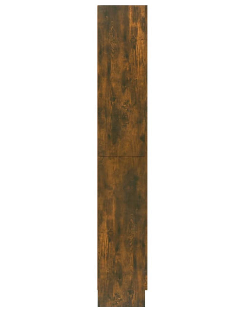 Încărcați imaginea în vizualizatorul Galerie, Dulap vitrină stejar fumuriu 82,5x30,5x185,5 cm lemn prelucrat
