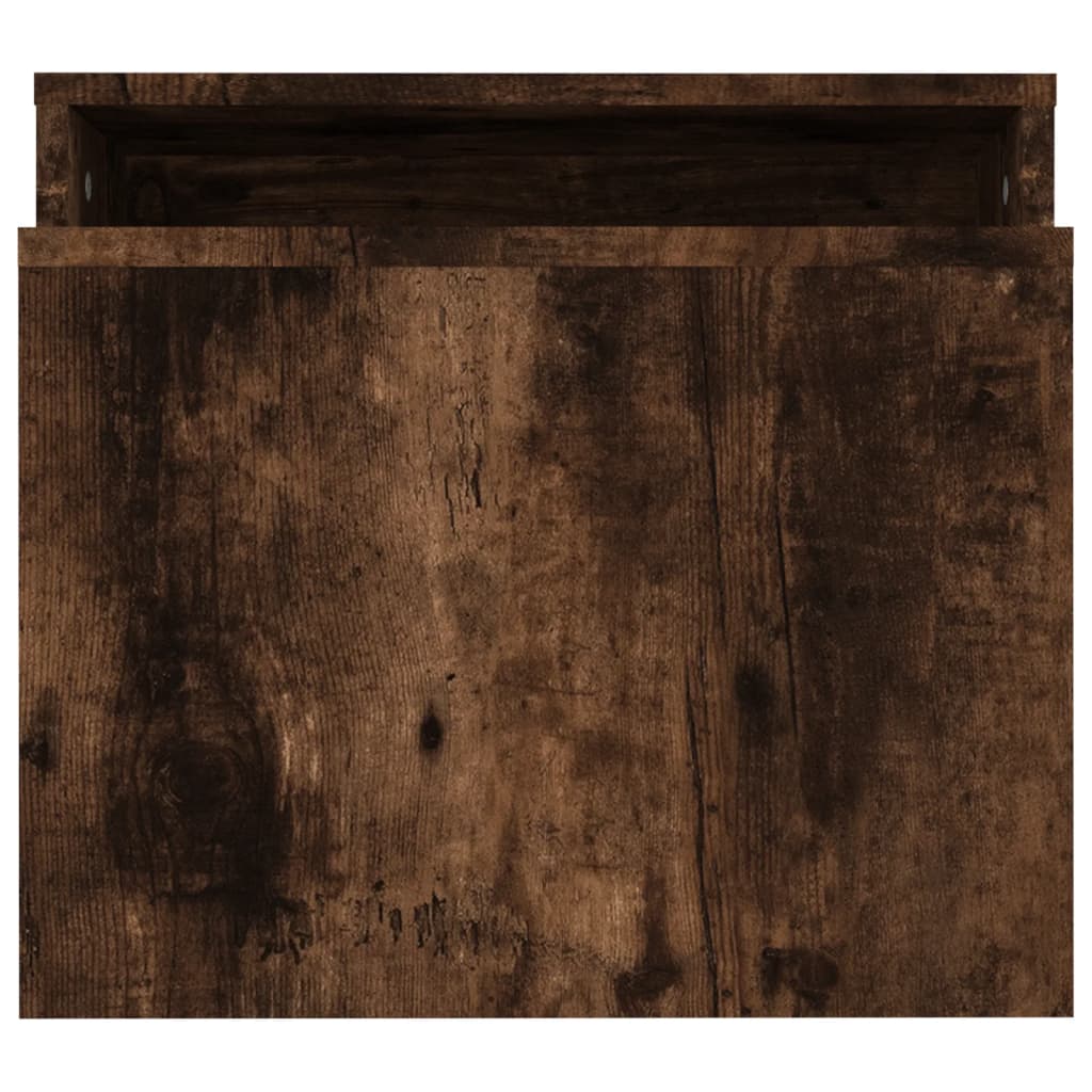 Set măsuță de cafea stejar fumuriu 100x48x40 cm lemn prelucrat