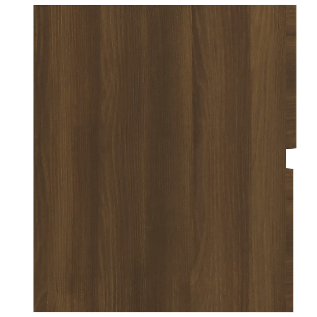 Dulap chiuvetă, stejar maro, 80x38,5x45 cm, lemn prelucrat - Lando