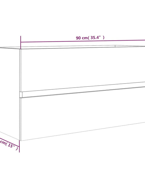 Încărcați imaginea în vizualizatorul Galerie, Dulap chiuvetă, stejar fumuriu, 90x38,5x45 cm, lemn prelucrat
