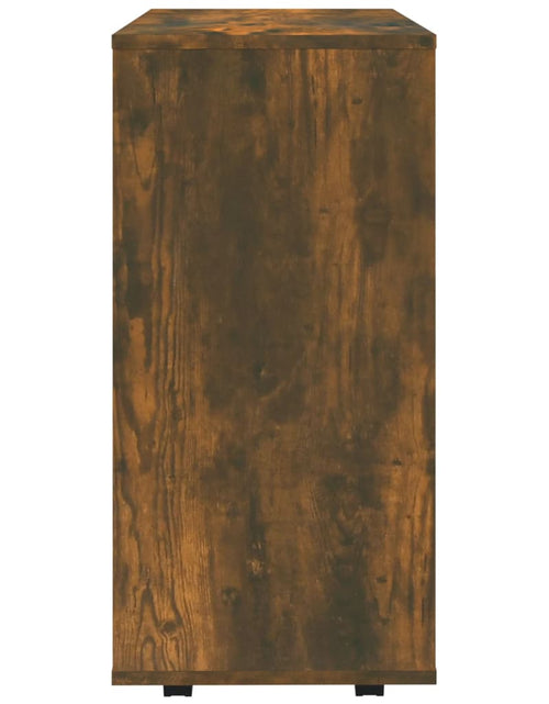 Încărcați imaginea în vizualizatorul Galerie, Dulap cu roți, stejar fumuriu, 60x35x75 cm, lemn prelucrat
