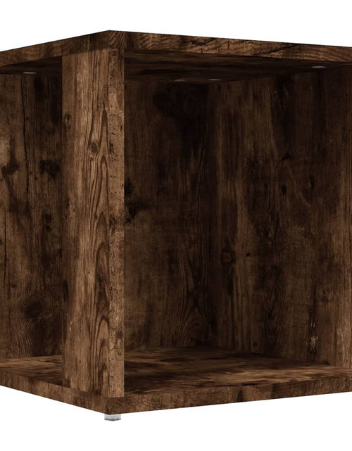 Încărcați imaginea în vizualizatorul Galerie, Măsuță laterală, stejar fumuriu, 33x33x34,5 cm, lemn prelucrat
