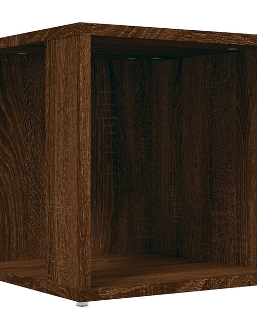 Încărcați imaginea în vizualizatorul Galerie, Măsuță laterală, stejar maro, 33x33x34,5 cm, lemn prelucrat - Lando
